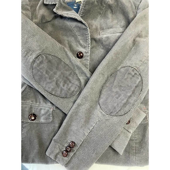 Boden Jacket - Gray Corduroy Boden Blazer | Size 12 - Picture 7 of 10